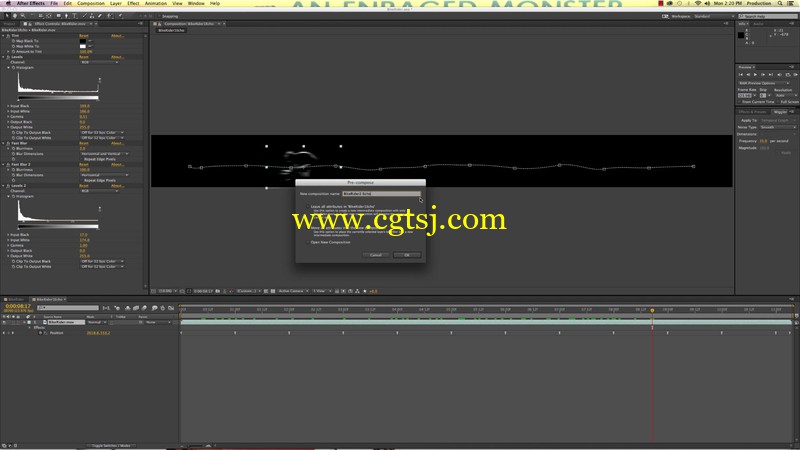 AE创建快速流光效果视频教程的图片2
