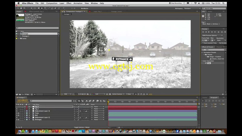 AE插件Trapcode Particular制作冬天下雪场景视频教程的图片1