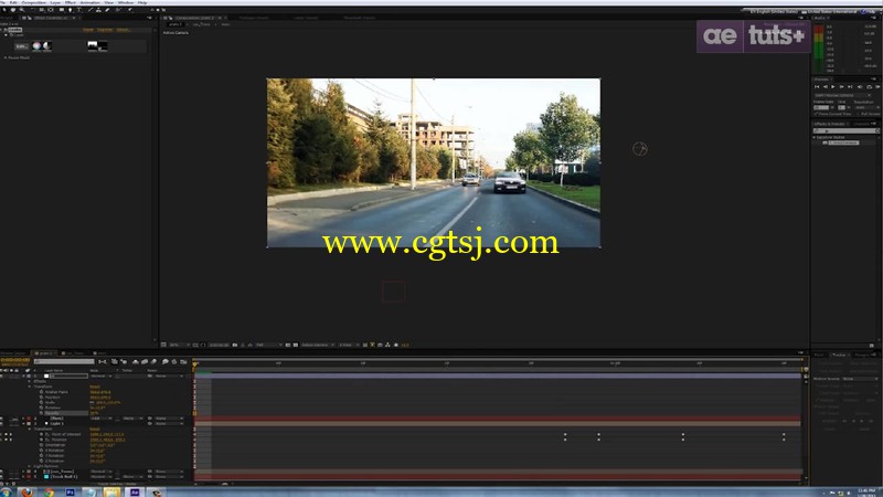 AE高端实拍背景合成变形汽车视频教程的图片2