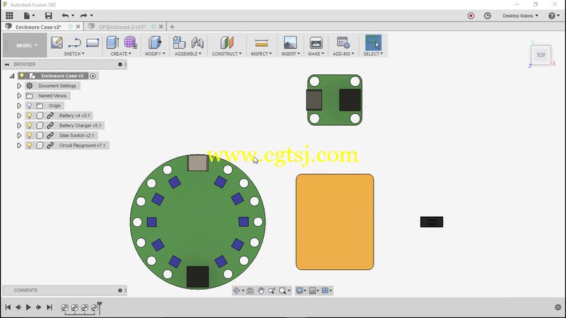 Fusion360电子产品设备外壳3D打印设计视频教程的图片3