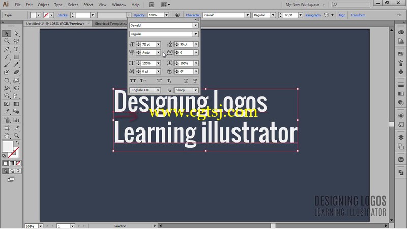 Illustator精美徽标设计视频教程的图片1