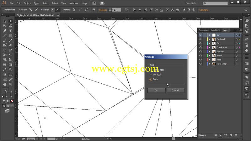 Illustrator创建多边形动物肖像视频教程的图片2