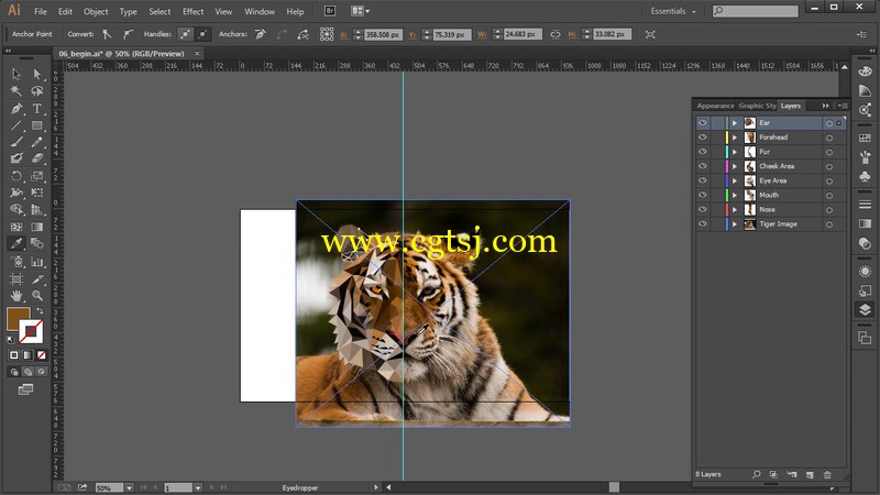 Illustrator创建多边形动物肖像视频教程的图片3