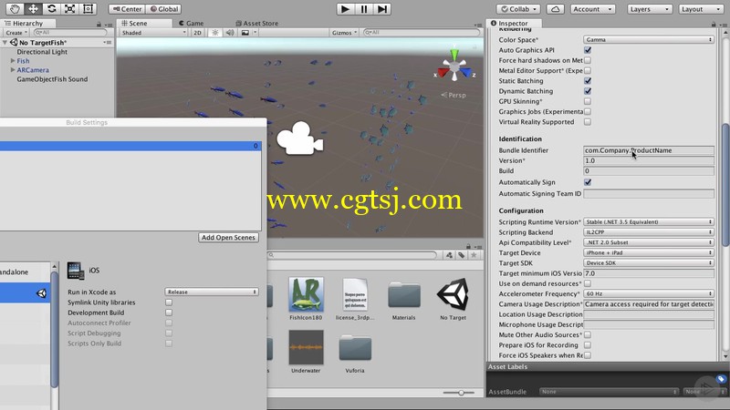 Unity中AR增强现实游戏制作技术视频教程的图片3