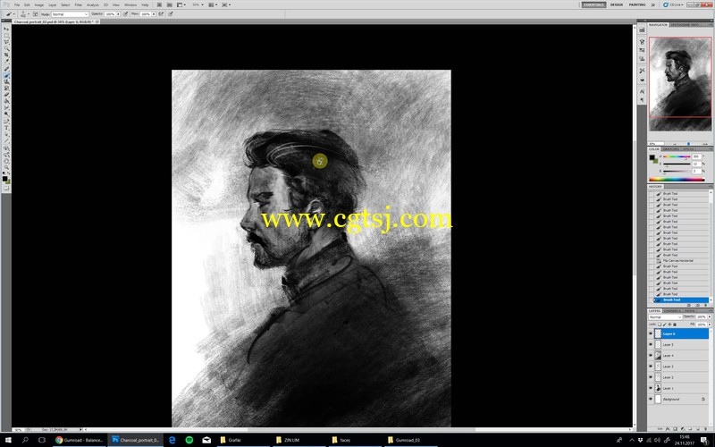 人像素描数字绘画大师级实例训练视频教程的图片1