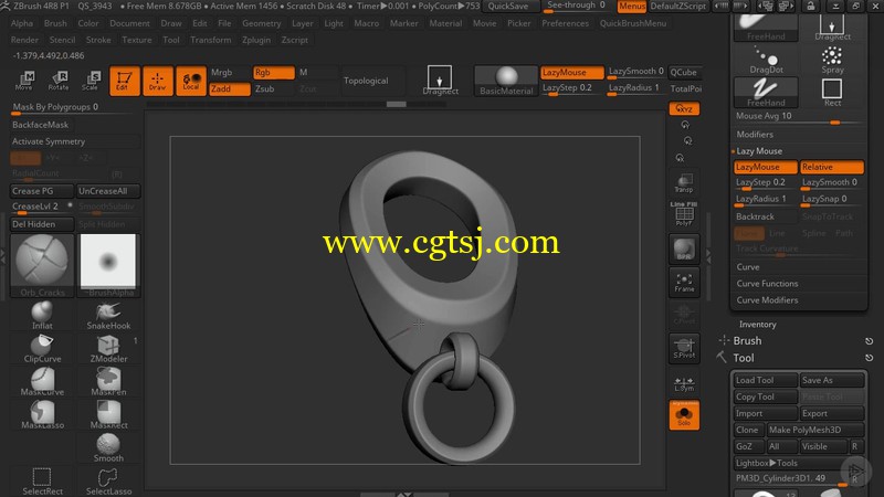 Zbrush游戏怪兽雕刻制作完整实例训练视频教程的图片1