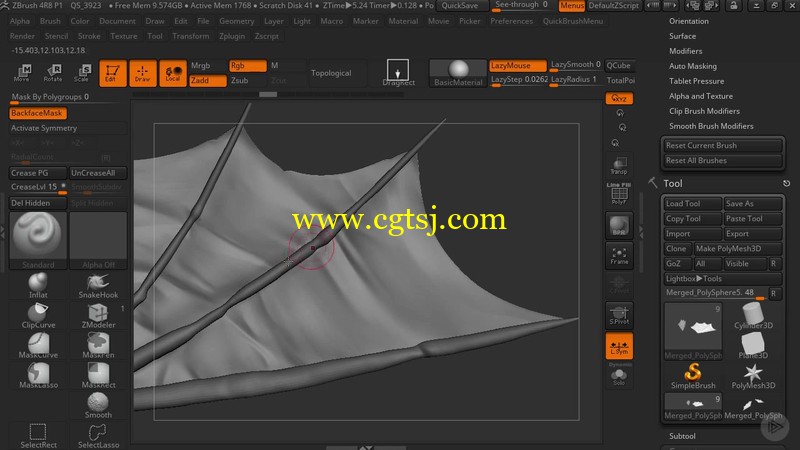 Zbrush游戏怪兽雕刻制作完整实例训练视频教程的图片2