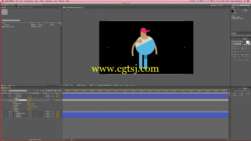 制作二维角色动画AE视频教程的图片2