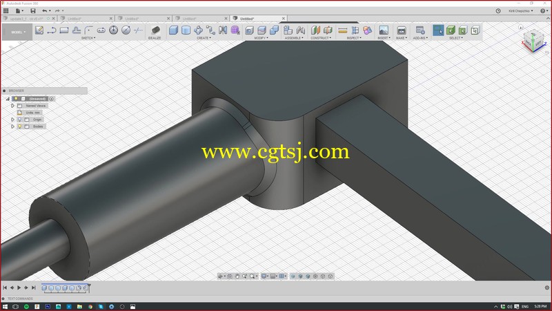 Fusion 360游戏武器建模设计实例训练视频教程的图片2