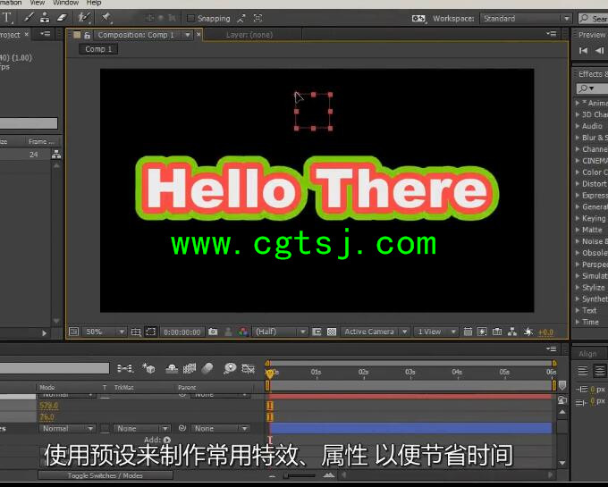 AE预设特效制作训练视频教程(中文字幕)的图片2